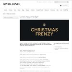 David Jones Christmas Frenzy-Save Upto 45%