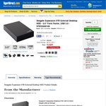 Seagate Expansion 5TB External Desktop 3.0 USD $119.99 + $78.05 Shipping @ TigerDirect