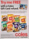 Try Coles Brand Cereals and Receive $5 Gift Card Refund for Cereal Purchased 22/10-04/11/09