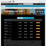 Buenos Aires, Argentina Return - Sydney $1,599, Melbourne $1,678, Brisbane $1,694 (Air NZ)