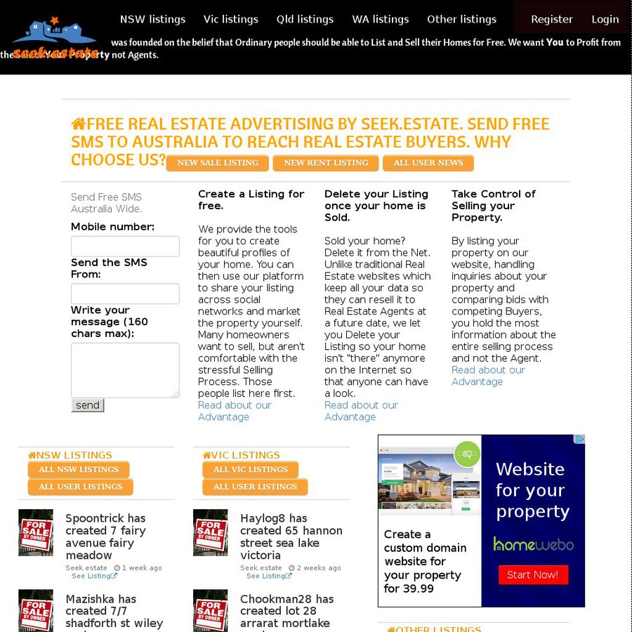 Send free sms text messages to any australian mobile seek estate