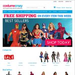 Free Shipping on Every Item @ Costume Crazy