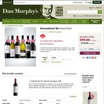 Sensational Six Pack Wine Includes Penfolds Bin 407 $99, Free Delivery, at Dan Murphy's