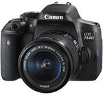 Canon 750DKIS 24MP with 18-55mm IS STM Lens $764.15 @ JB Hi-Fi