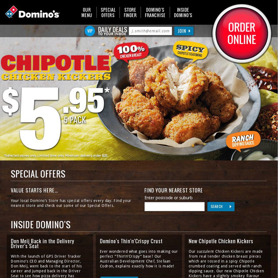 Domino's Pizza - Any 2 Sides for $6 (WA) - OzBargain