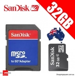 SanDisk 32GB MicroSDHC (Class 4) with Adaptor - $11.99 + $1 Shipping @ Shopping Square