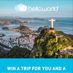 Win 1 of 2 Flights for 2 to Rio De Janiero, Brazil, 7nts Hotel, Dinner, Functions from Helloworld