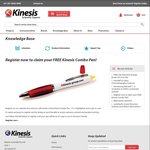 Free Pen & Highlighter Combo (Delivered) @ Kinesis Australia