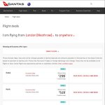Qantas - Depart London to Brisbane (Return) - 599 GBP (Approx A$1,004) Travel Dates Feb-Jun 2017
