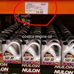 Nulon Full Synthetic Engine Oil 5L 5W-30 $24.99 @ Costco (Membership Required)