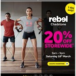 Rebel 20% off Storewide - Chadstone VIC Store 18 March 2017