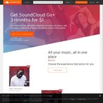 Soundcloud Go+ $1 for 3 Months [New Users to Soundcloud Go Only]