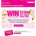 Win 1 of 30 $1,000 Gift Cards from Priceline [Sister Club Members] [With Purchase]