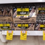 Up and Go Energise 3-Pack 1/2 Price $2.30 + $5 Rebel Sport Voucher (Was $4.60) @ Coles 