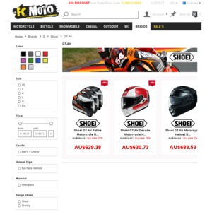 Motorcycle Helmet Shoei Gt Air 510 Delivered Store Fc Moto De Ozbargain