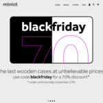 70% off Wooden iPhone, iPad Cases @ Miniot