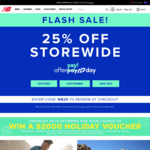 25% off Full Priced Items @ New Balance - Free Shipping Over $100