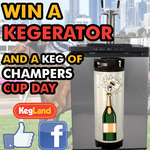 Win a Keg Master Series 4 Double Intertap SS Kegerator Plus a 19L Keg of Champagne from KegLand on Facebook