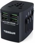TESSAN Universal Travel Adapter with 4 USB $19.59 (30% off) + Post (Free $49+/Prime) @ TESSAN DIRECT-AU Amazon AU