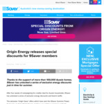 Origin Energy Electricity Usage Discounts: SA 18%, NSW 25%, QLD 28%, VIC 41% @ 9Saver