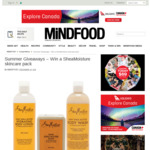 Win 1 of 5 SheaMoisture Skin Care Packs Worth $63.85 from MiNDFOOD