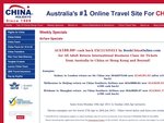 $188.00 cash back EXCLUSIVELY by BookChinaOnline.com for Business Class Air Tickets to China or 