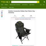 Win 1 of 3 Mallee Compact Camp Chairs valued $119 from Outdoor Connection