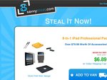 8-In-1 Professional iPad Accessory Pack $6.89 + $1.00 Postage CAP! Savvysteal.com