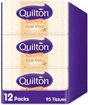 Quilton 3 Ply Aloe Vera 95 Facial Tissues 12 Pack $20 + Delivery ($0 w/ Prime or $39 Spend) @ Amazon AU