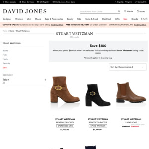 Stuart weitzman boots david jones on sale