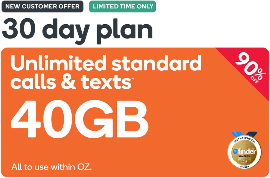 Prepaid Voucher Code: EXTRA LARGE (30 Days | 40GB) - $4.90 (Was $49.90 ...