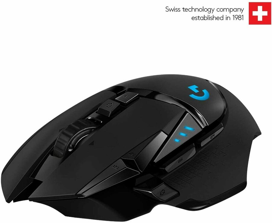 logitech g502 lightspeed wireless gaming mouse.