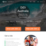 Get up to $50 off You First Rides @ DiDi Sydney via App
