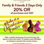 Spend $50 or More, Get 20% off - in-Store or + $14.99 Delivery ($0 with $100 Spend) @ Chocolate Box