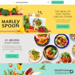 $100 Voucher to Use with 4 Boxes (New Customers Only) + Free Shipping @ Marley Spoon