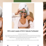 Win a Year's Supply of Natural Toothpaste from ROCC