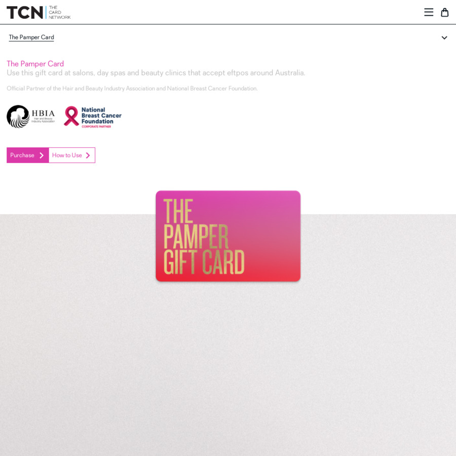 The Pamper Card – TCN Choice Cards