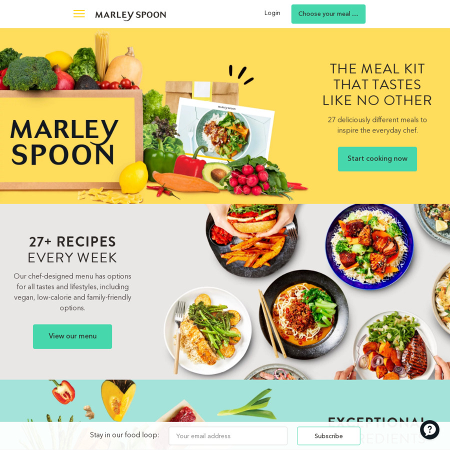15 off Marley Spoon (New & Existing Customers) OzBargain