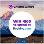 Win a $500 Booking.com Credit from Cashrewards