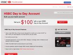 HSBC Freebate, Get up to $100 Free after Depositing $2K Month over 10 Months