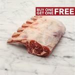 BOGOF Lamb Rack Cap Off Frenched Free Range 1.4kg to 1.6kg $52 + Delivery ($0 with $125 Spend) @ Vic's Meat