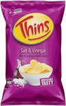 Thins Salt and Vinegar or Original Potato Chips, 12 x 175g $21 ($18.90 S&S) + Delivery ($0 with Prime/ $39 Spend) @ Amazon AU
