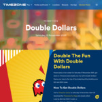 Double Credits on $50 or $100 Loads @ Timezone