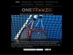 $25 Tennis Restring with Blackout or Vendetta @ ONE TENNIS - String of The Month