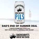 1 Case of Dad's Pilsner (24x 375ml Cans) $49.95 (Normally $80) Delivered ($0 Pickup) @ Dad & Dave's Brewing
