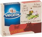 Vegeta Stock Cubes, 60g, Beef or Chicken $0.75 (Was $2, Min Purchase 3-Chicken) + Delivery ($0 Prime/ $39 Spend) @ Amazon AU