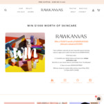 Win $1,000 Worth of Skincare Products from RAWKANVAS