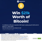 Win $21,000 Worth of Bitcoin from NGS Crypto [Excludes SA & ACT]