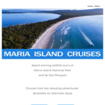 [TAS] 10% off Maria Island Cruises @ East Coast Cruises