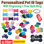 Pet ID Personalised Name Tags from $2.77 Delivered @ Smilees Store eBay